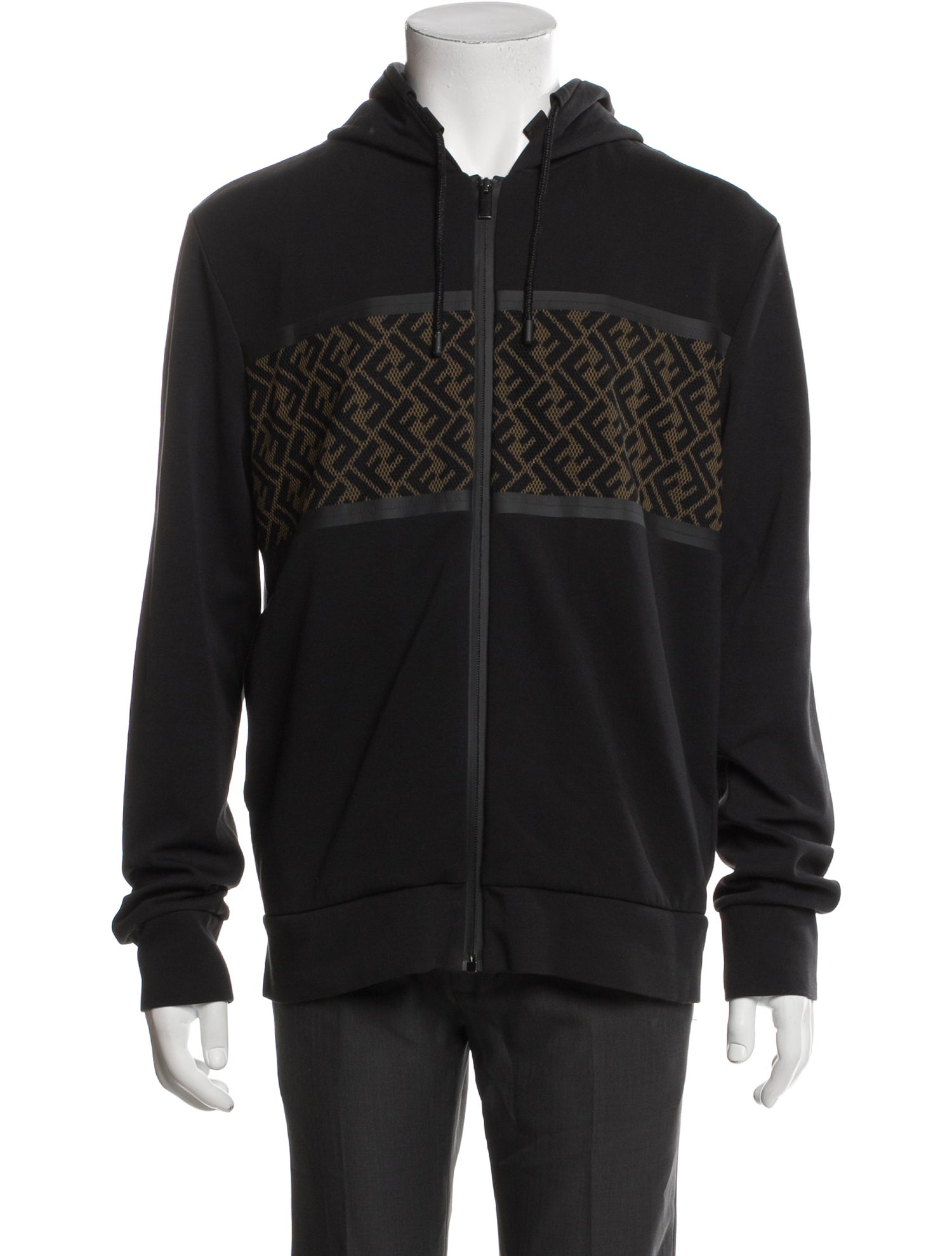 Fendi Zucca FF Logo Printed Hoodie